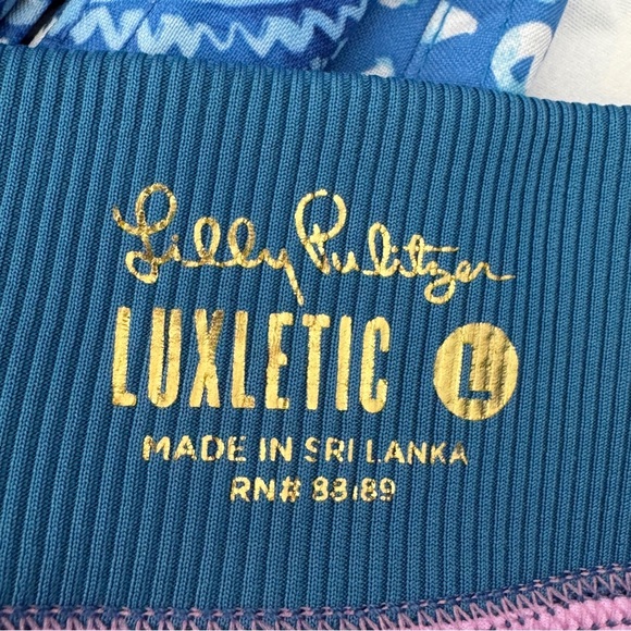 Lilly Pulitzer Luxleta Skort Blue and Pink Floral Print Size Large - Picture 7 of 10